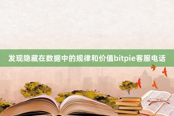 发现隐藏在数据中的规律和价值bitpie客服电话