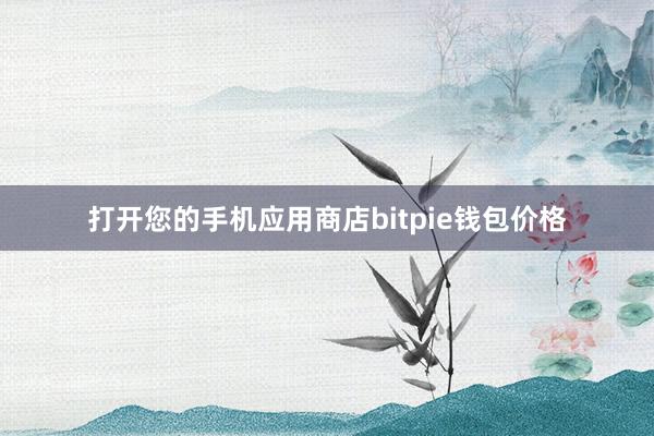 打开您的手机应用商店bitpie钱包价格