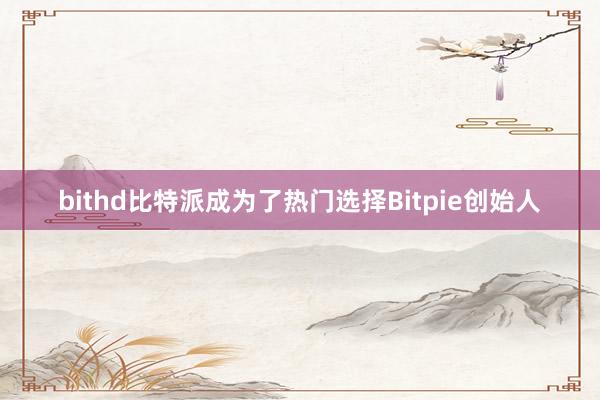 bithd比特派成为了热门选择Bitpie创始人