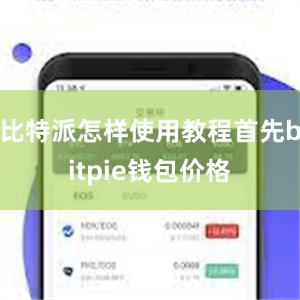 比特派怎样使用教程首先bitpie钱包价格