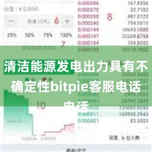 清洁能源发电出力具有不确定性bitpie客服电话