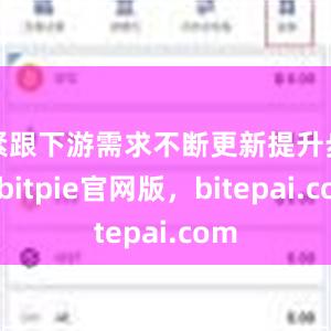 紧跟下游需求不断更新提升步伐bitpie官网版，bitepai.com