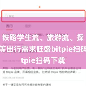 铁路学生流、旅游流、探亲流等出行需求旺盛bitpie扫码下载