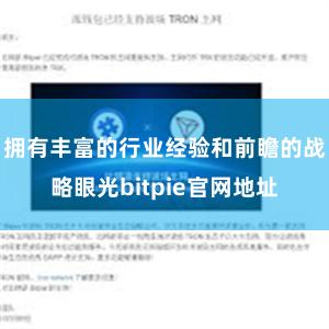 拥有丰富的行业经验和前瞻的战略眼光bitpie官网地址